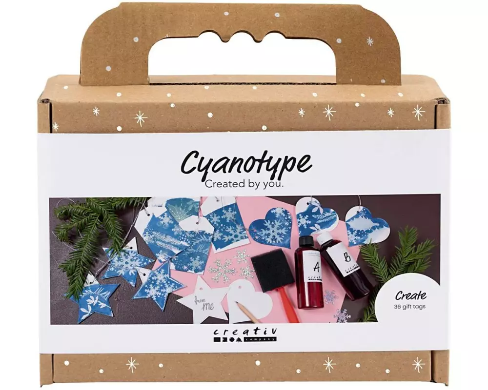 Creativ Company Bastelset Cyanotype Weihnachten