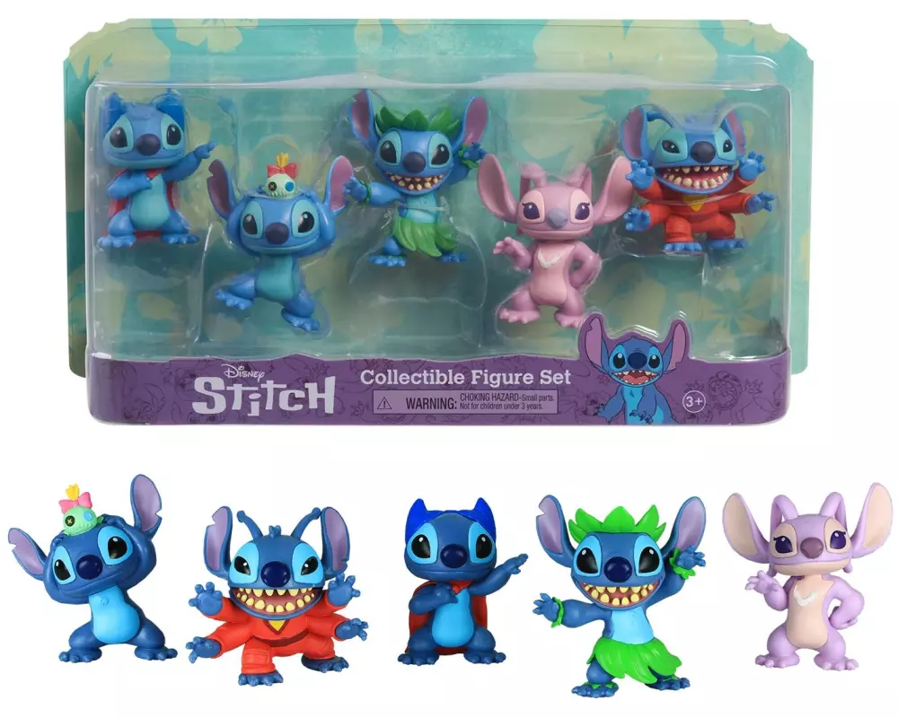 Stitch Figur Disney Stitch 5er Set 8 cm