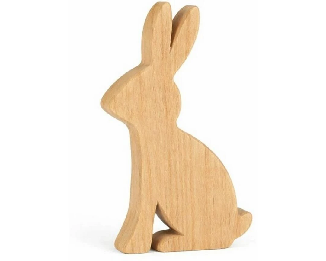 CHALET Aufsteller Hase Hugo S 23 x 2 x 14 cm, Nature