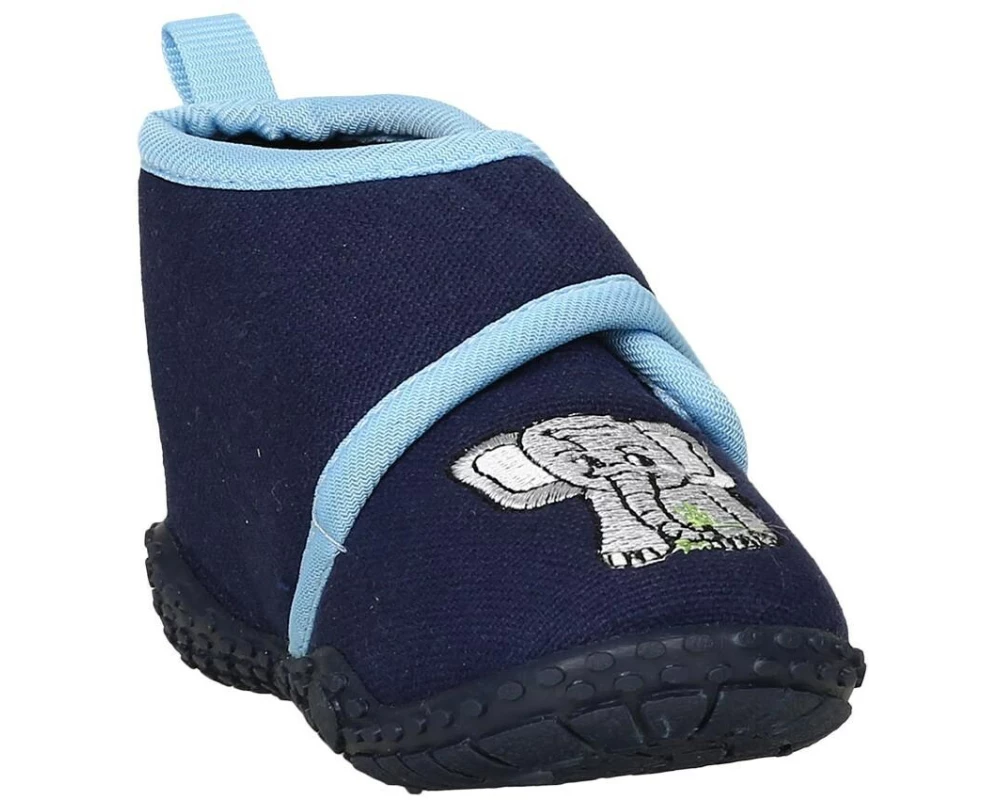 Playshoes Hausschuhe Elefant Gr. 24/25, Gr. Blau
