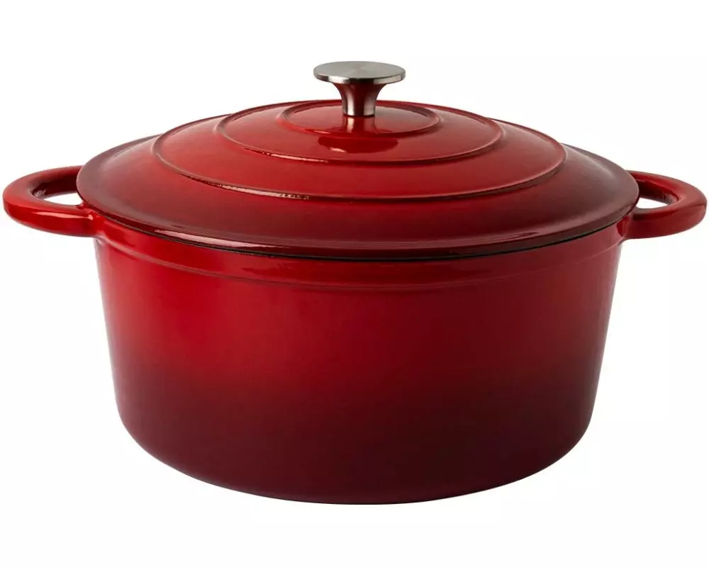 Lunasol Kochtopf Jupiter 6 L, 28 cm emailliert Rot