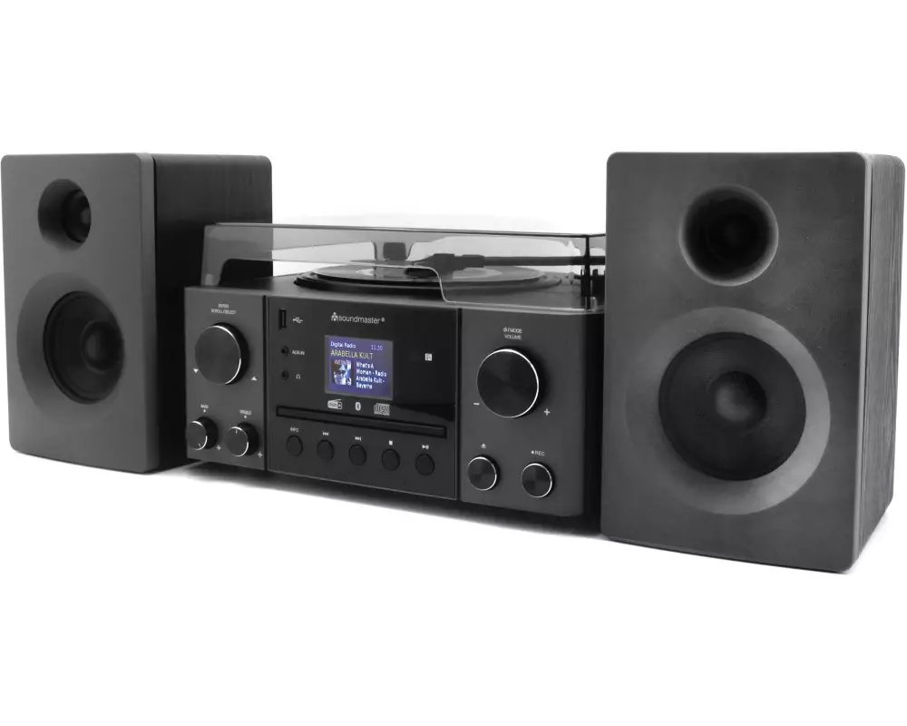 soundmaster Stereoanlage MCD1950SW Schwarz