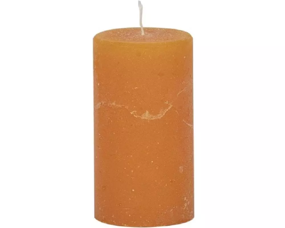 Weizenkorn Kerze Ice 9 cm x 5 cm, Mandarine, 6 Stück