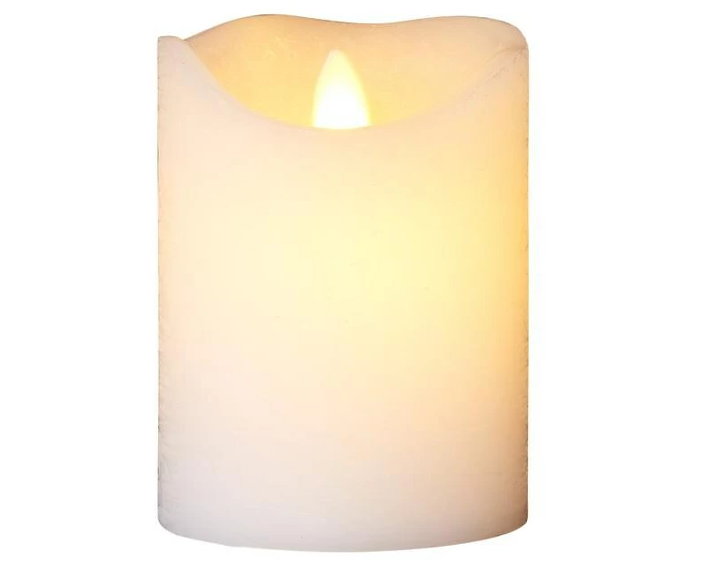 Sirius LED-Kerze Sara Exclusive, Ø 7.5 x 10 cm, Weiss