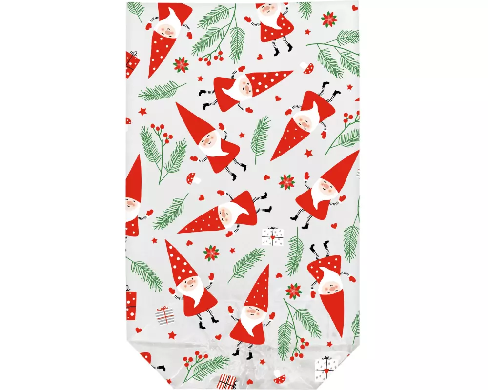 Braun + Company Klarsichtbeutel Gnomes, Zwerg, 11,5x19cm, 10Stk