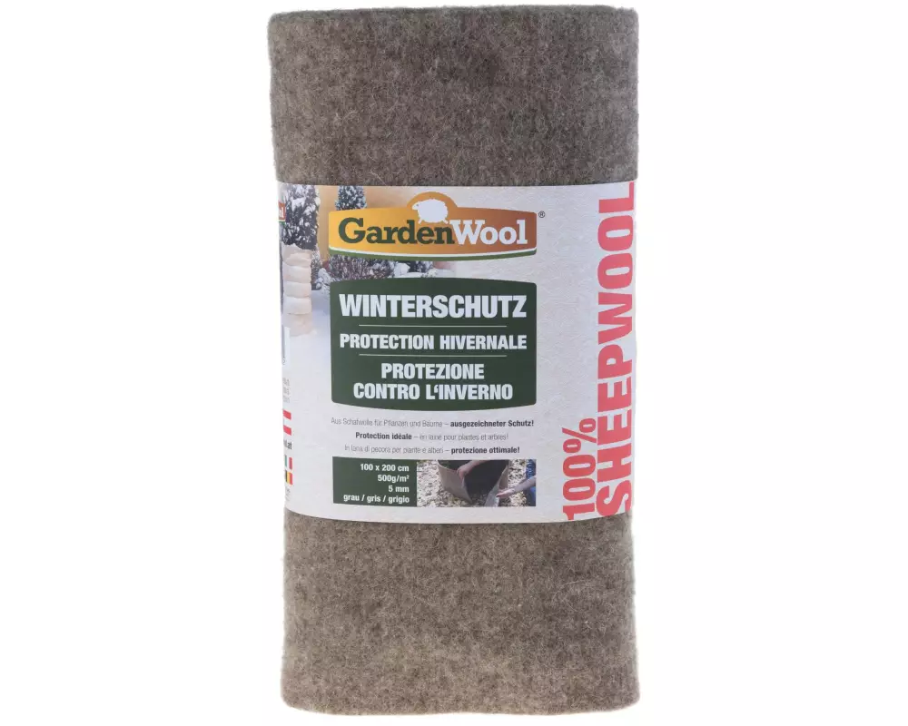 GardenWool Winterschutz-Matte 200 x 100 cm Grau