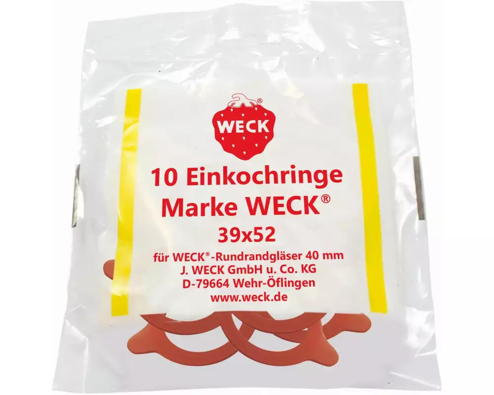Weck Gummidichtring Ø 4 cm 10 Stück, Rot
