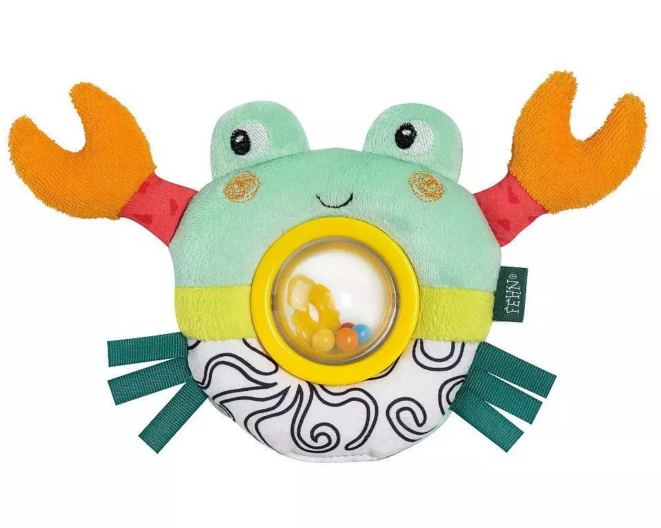 fehn Drehballrassel Krabbe Mehrfarbig