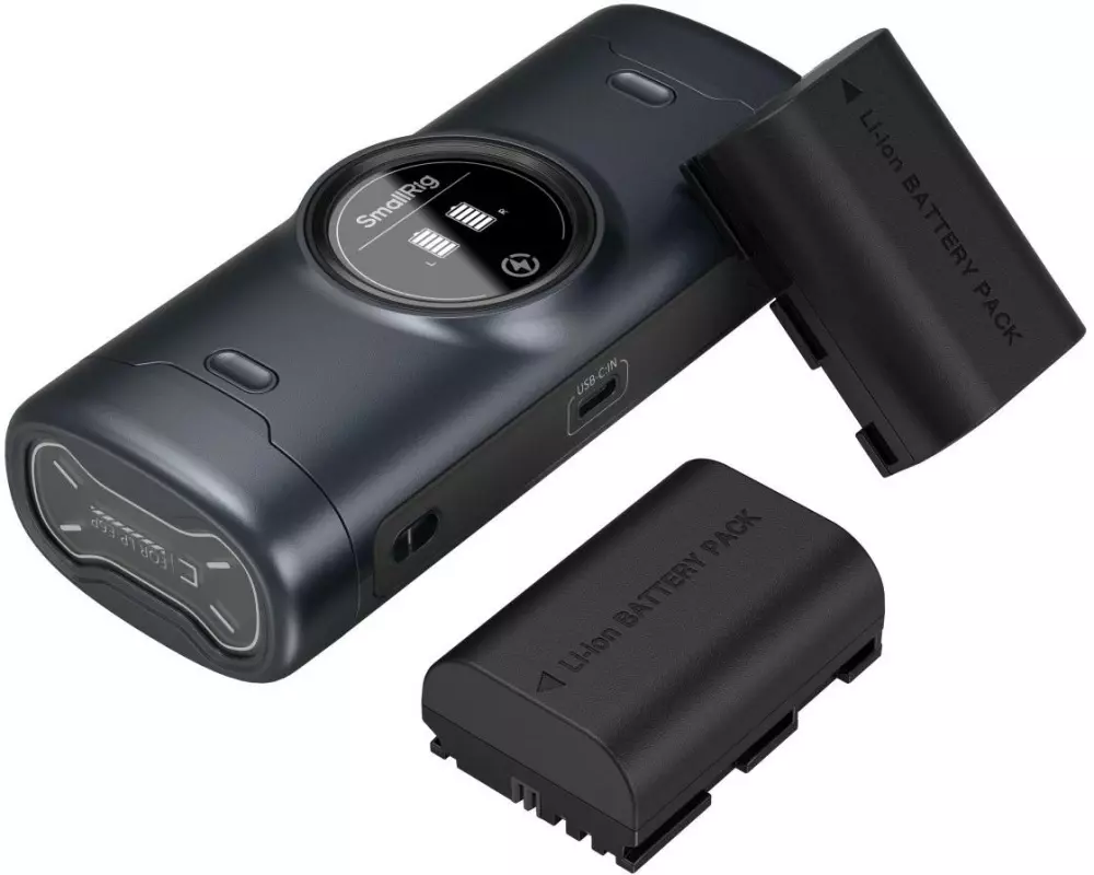 Smallrig Digitalkamera-Akku Tragbares Lade-Kit für 2x LP-E6P Akku