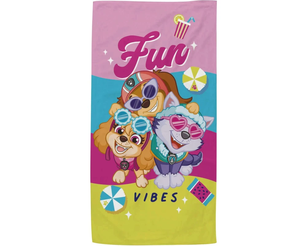 Arditex Badetuch Paw Patrol Girls 70 x 140 cm, Mehrfarbig