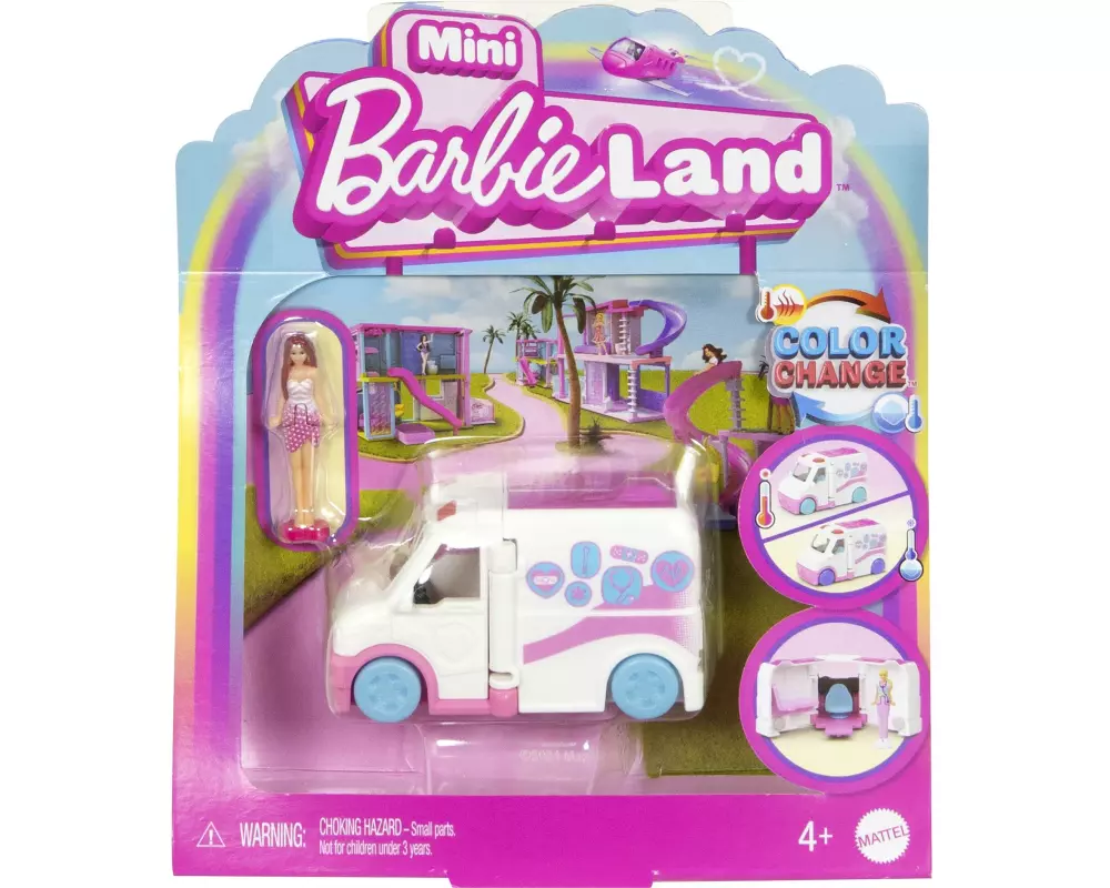 Barbie Mini BarbieLand Krankenwagen mit Puppe
