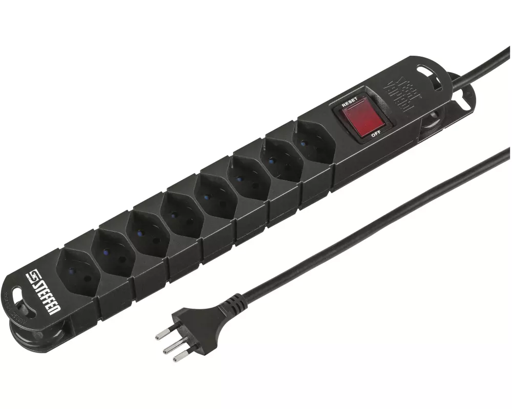 STEFFEN Steckdosenleiste STEBA VARIABL 8x T13 5 m
