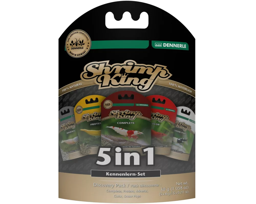 Dennerle Basisfutter Shrimp King 5 in 1, 30 g (5 x 6 g)