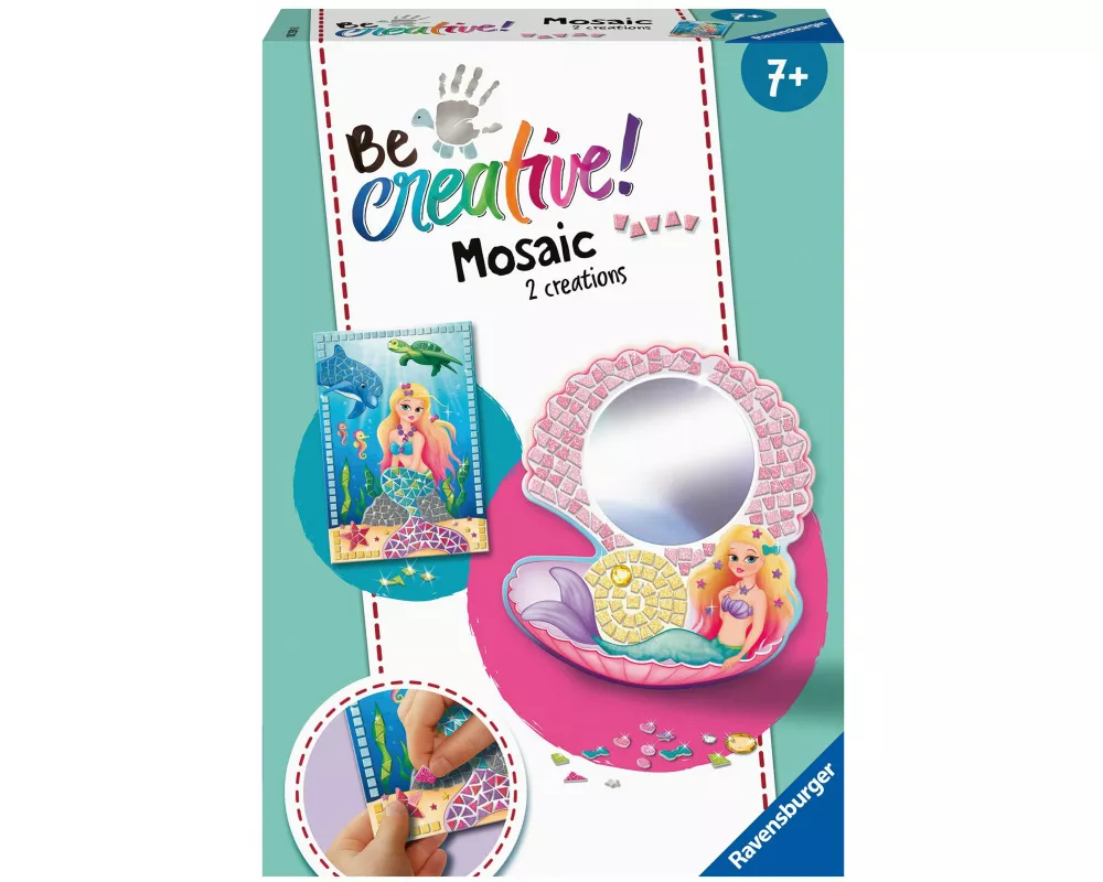 BeCreative Mosaik Meerjungfrau , DIY für Kinder ab 7 Jahren