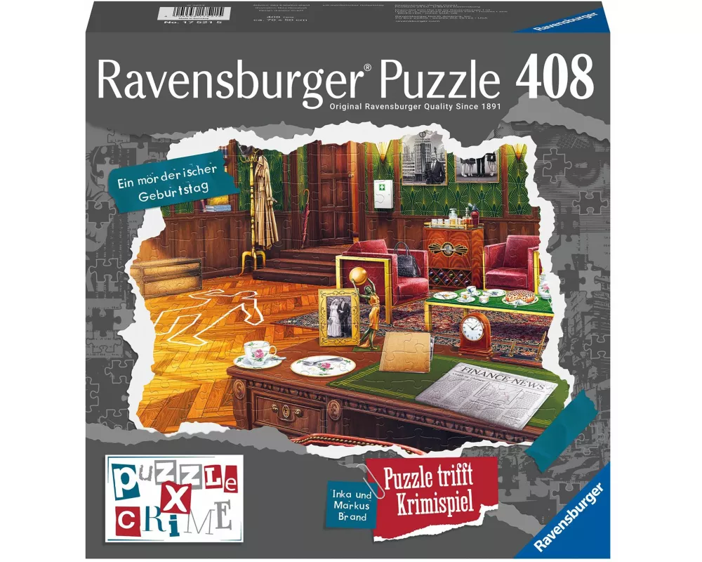 Puzzle X Crime 408 Teile - Ein mörderischer Geburtstag