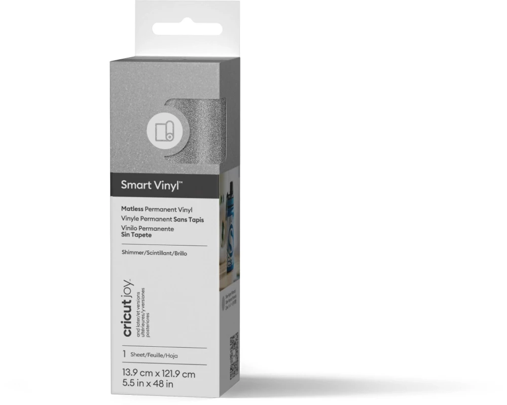 Cricut Vinylfolie Joy Permanent 13.9 x 121.9 cm, Silber matt