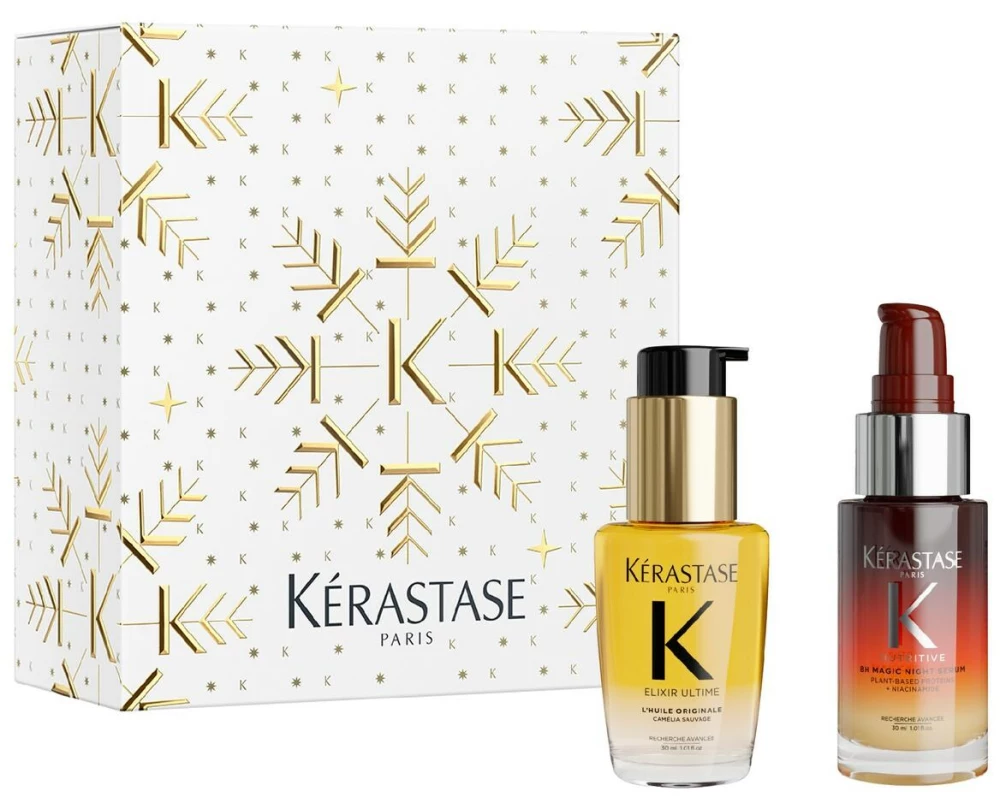 Kérastase Geschenkset Mini Duo XMas für glanzloses und trockenes Haar