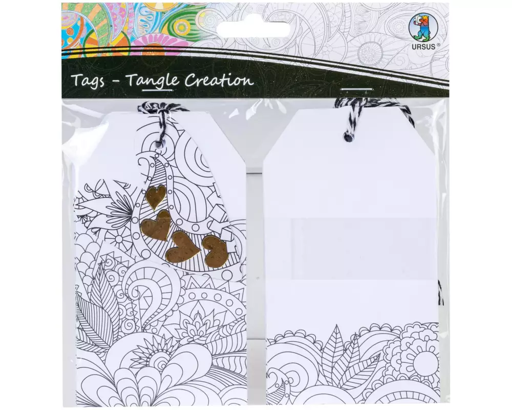 URSUS Geschenkanhänger Herz 7 x 12 cm, 10 Stück