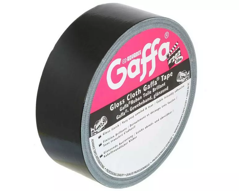 Advance Gaffa Tape AT202 50 mm x 50 m, Schwarz