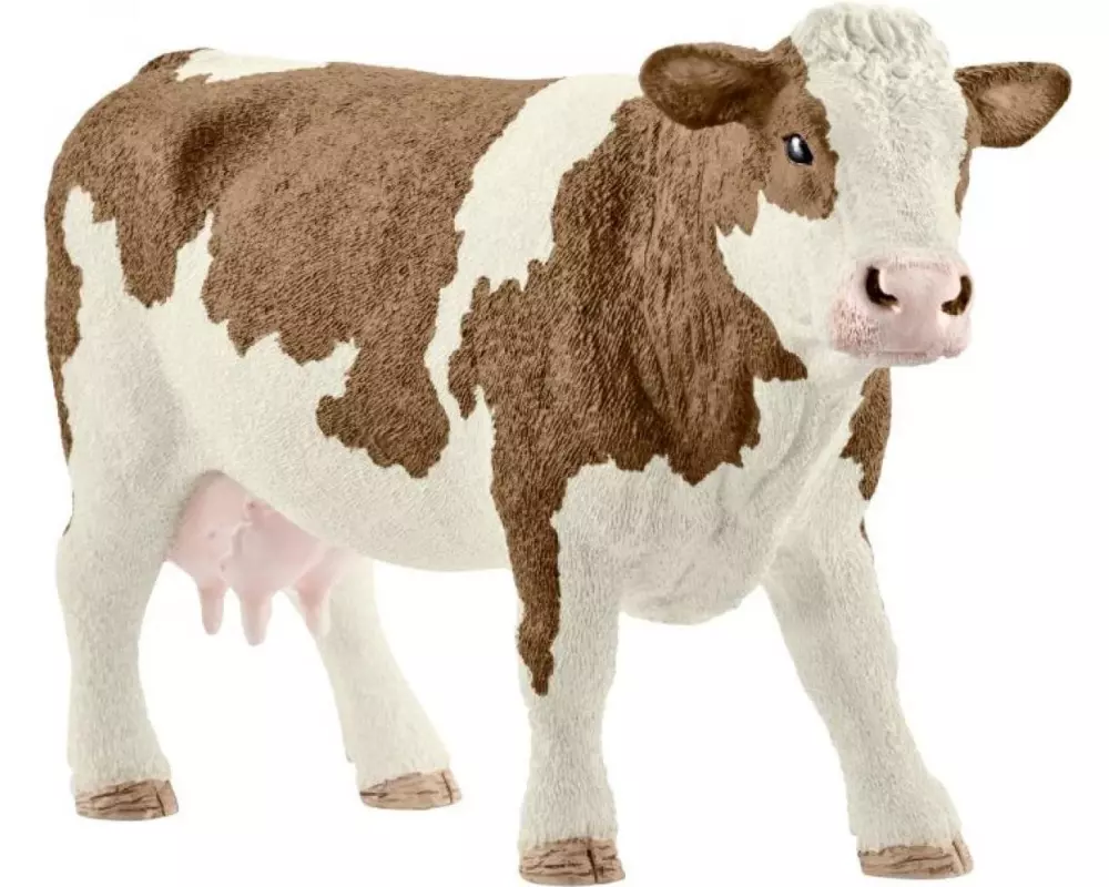 Schleich Spielzeugfigur Farm World Fleckvieh-Kuh