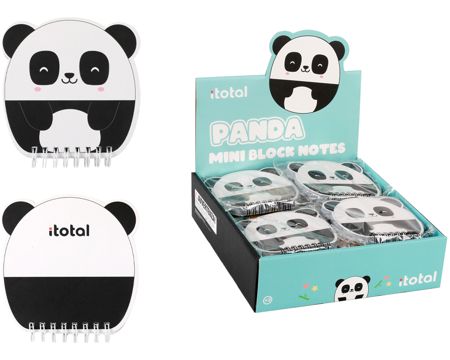 ROOST Mini Notizblock 11.7x11cm XL1840J Panda