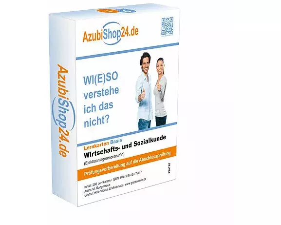 AzubiShop24.de Lernkarten Wirtschafts- und Sozialkunde Elektroanlagenmonteur