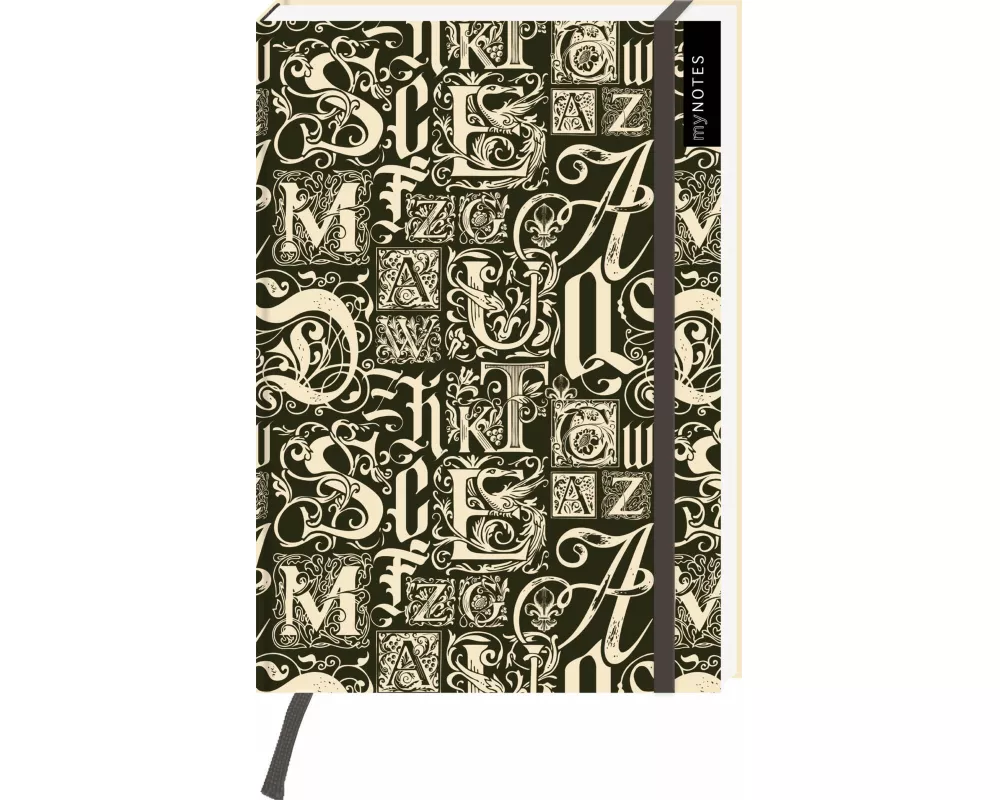 myNOTES Notizbuch A5: Dark Academia Library