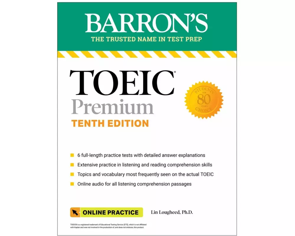 TOEIC Premium: 6 Practice Tests + Online Audio, Tenth Edition