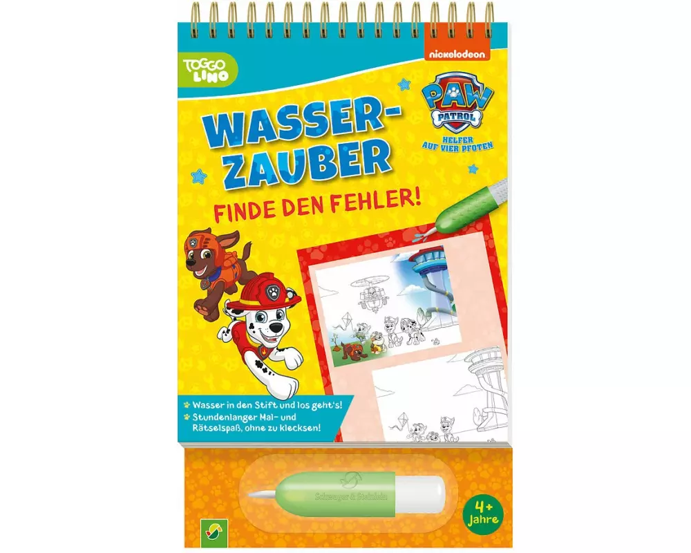 PAW Patrol Wasserzauber I Finde den Fehler. Einfach mit Wasser malen