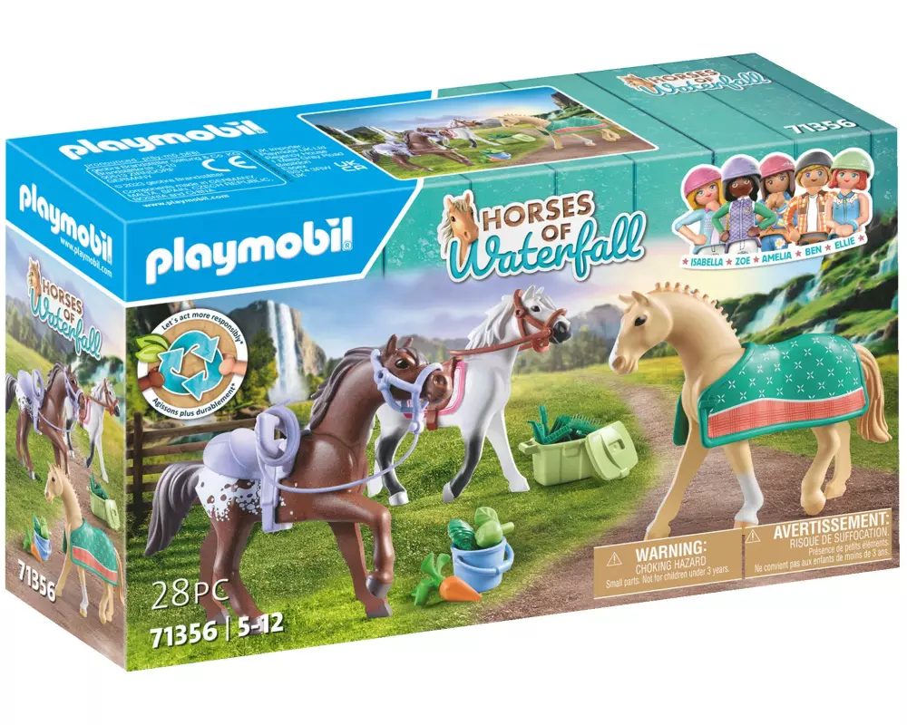 Playmobil Horses of Waterfall Morgan, Quarter & Shagya Araber 71356