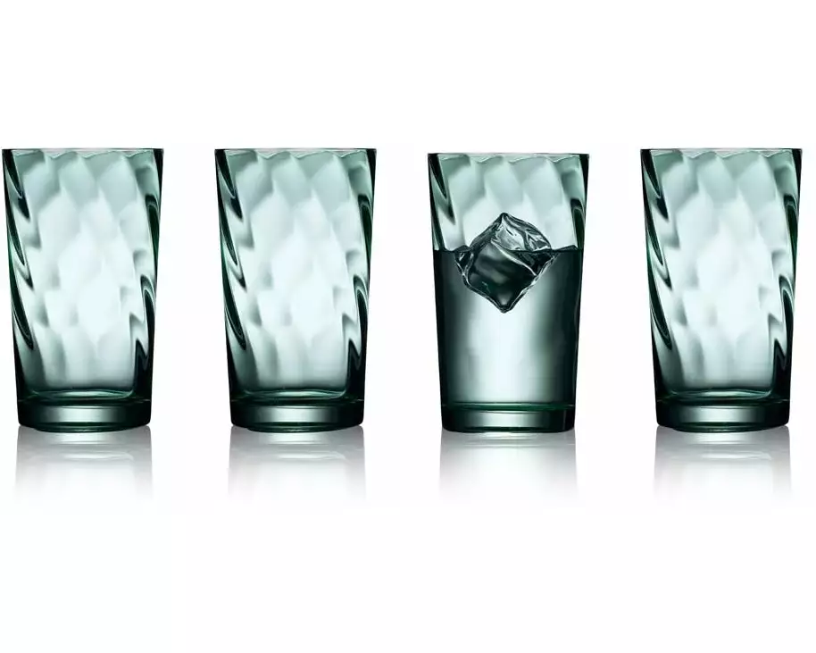 Lyngby Longdrinkglas Vienna Grün, 4 Stück, 45 cl