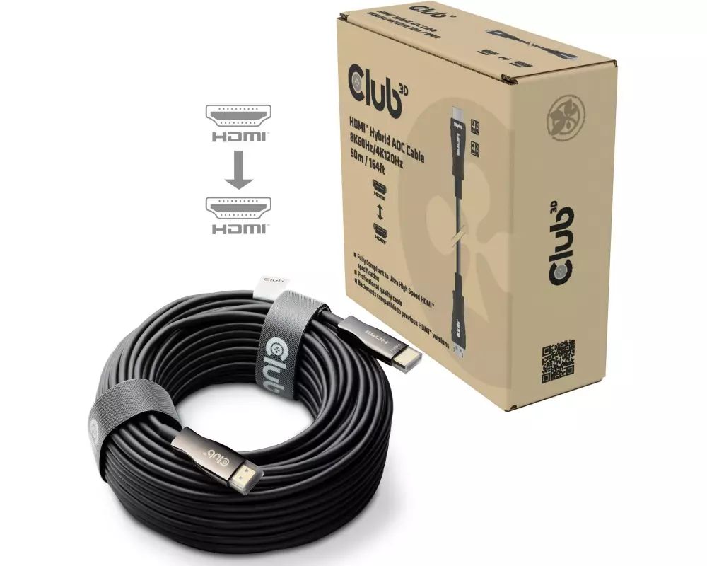 Club 3D Optisches Kabel CAC-1393 HDMI - HDMI, 50 m