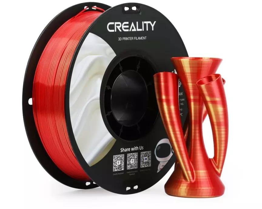 Creality Filament PLA Silk Gold/Rot, 1.75 mm, 1 kg
