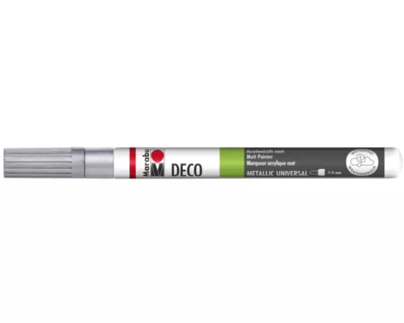 Marabu Acrylmarker Deco Painter 1 - 2 mm, Silber
