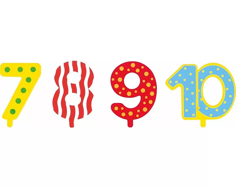 Zusätzliche Zahlen 7, 8, 9, 10