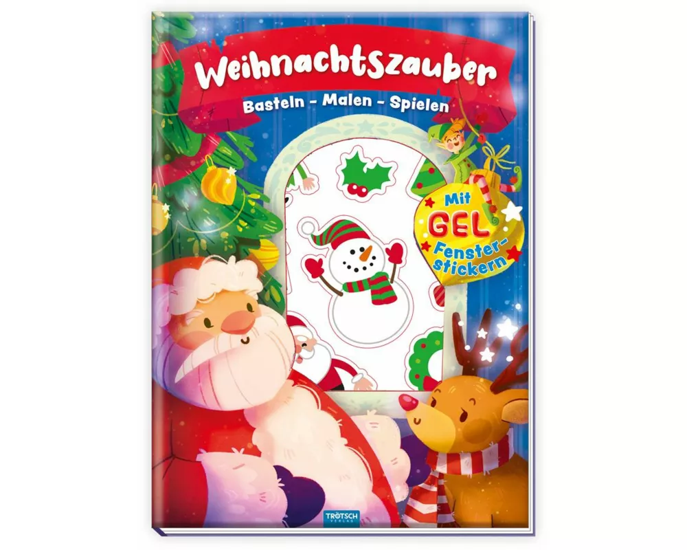 Trötsch Beschäftigungsbuch Malbuch Weihnachtszauber mit Stickern