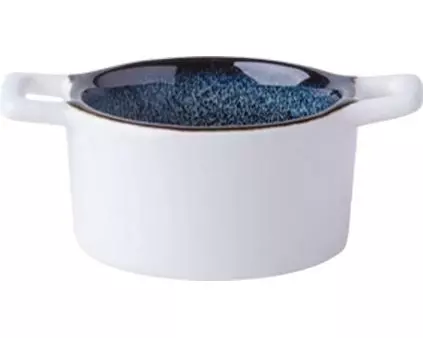 Lunasol Schale Gaya Atelier Night Sky / Weiss 6 Stück Ø 6 cm