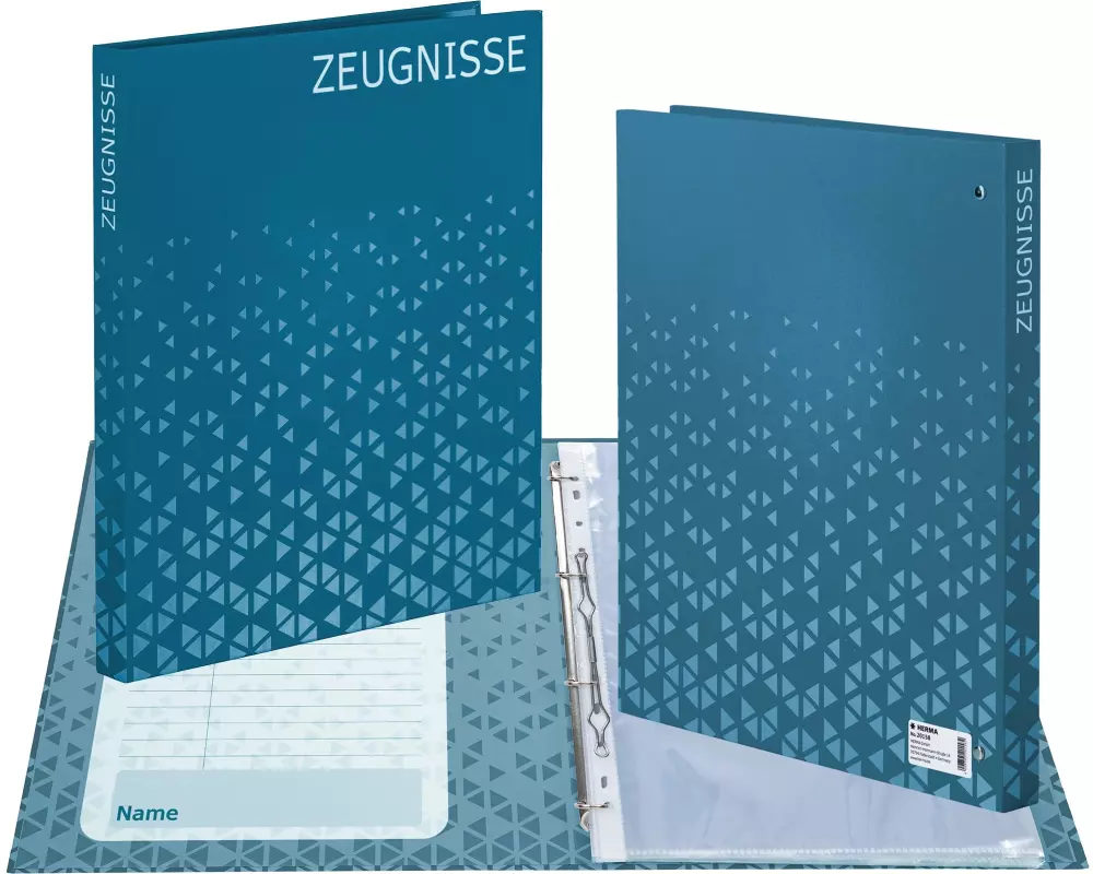 HERMA Ringbuch Zeugnis A4 Blau 1 Stück