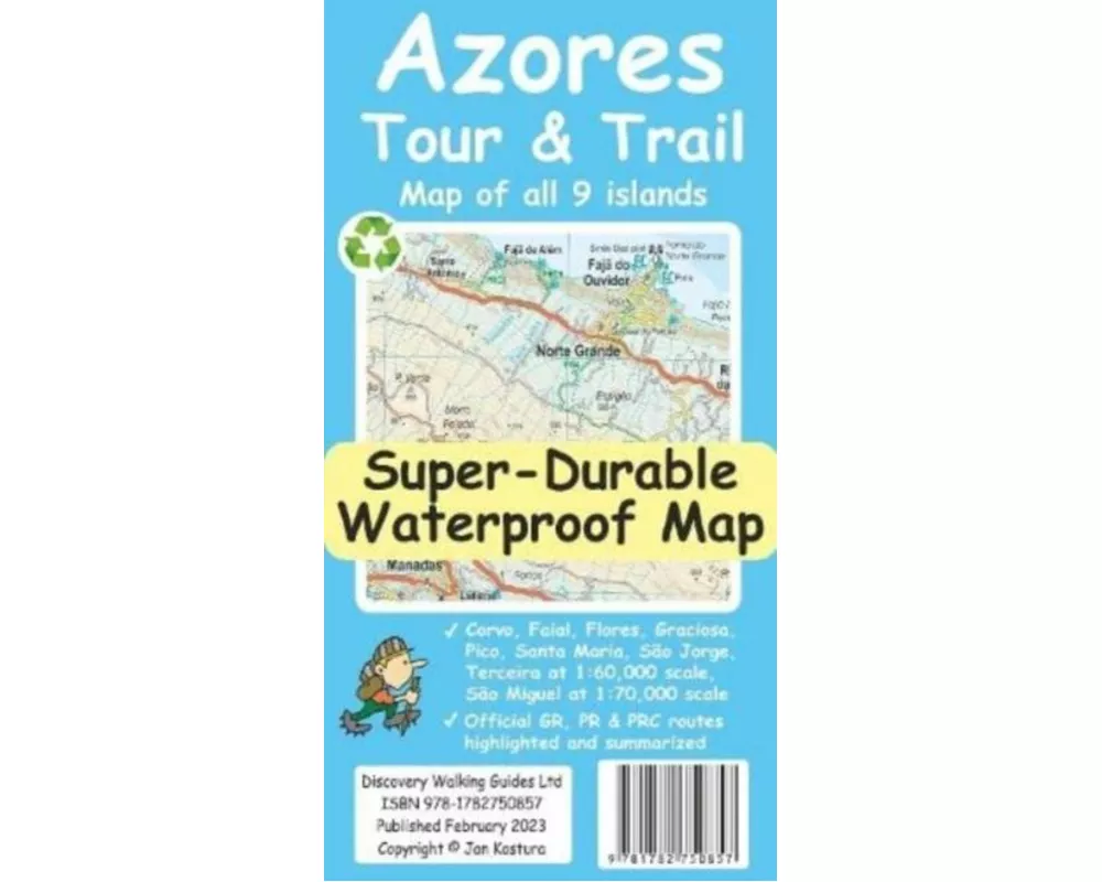 Azores Tour & Trail Super-Durable Map (2nd edition)