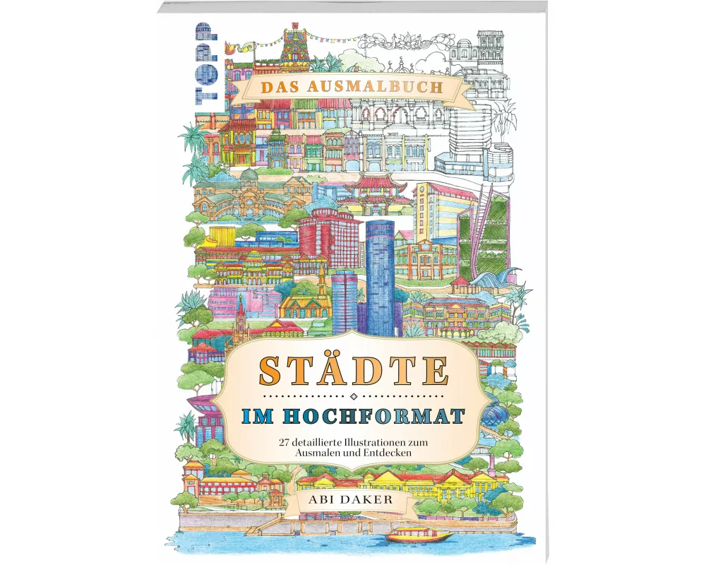 Städte im Hochformat - das Ausmalbuch