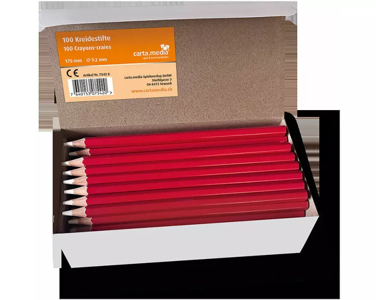 100 Jass Kreidestifte gross