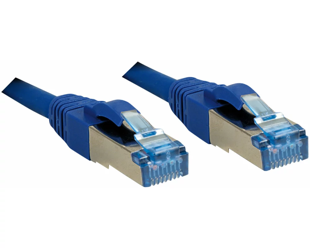 LINDY Patch Cable, Cat6A, S/FTP, RJ45-RJ45, 7,5m, blue, LSOH, PIMF