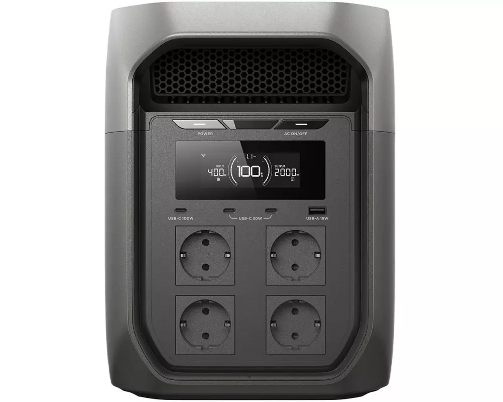 EcoFlow Power Station Delta 3 Max Schwarz, 2048 Wh