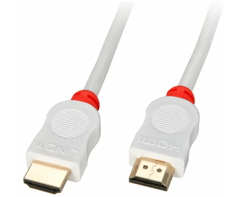 LINDY Video Cable, HDMI-HDMI M-M, 3m, white, High Speed