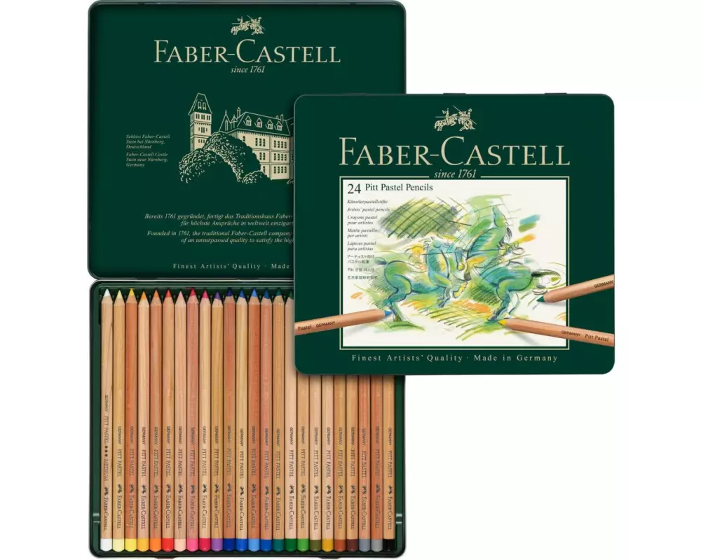 Faber-Castell Farbstifte Pitt Pastel 24er Metalletui