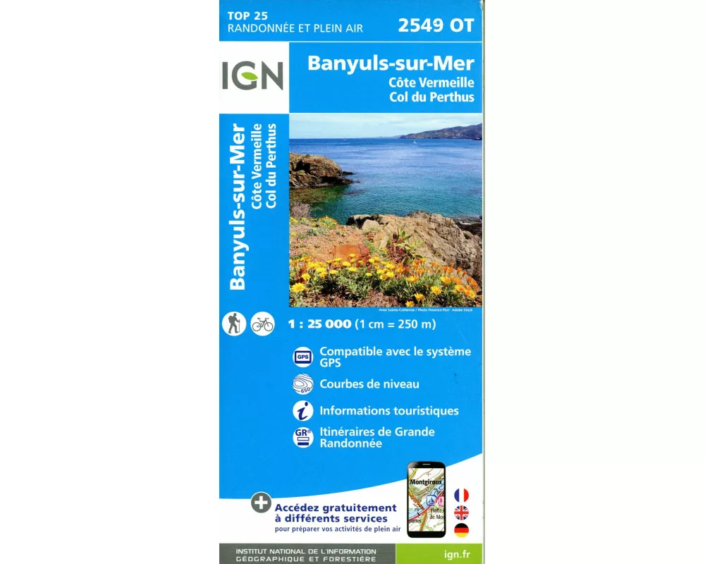 Banyuls - Col du Perthus 1:25 000