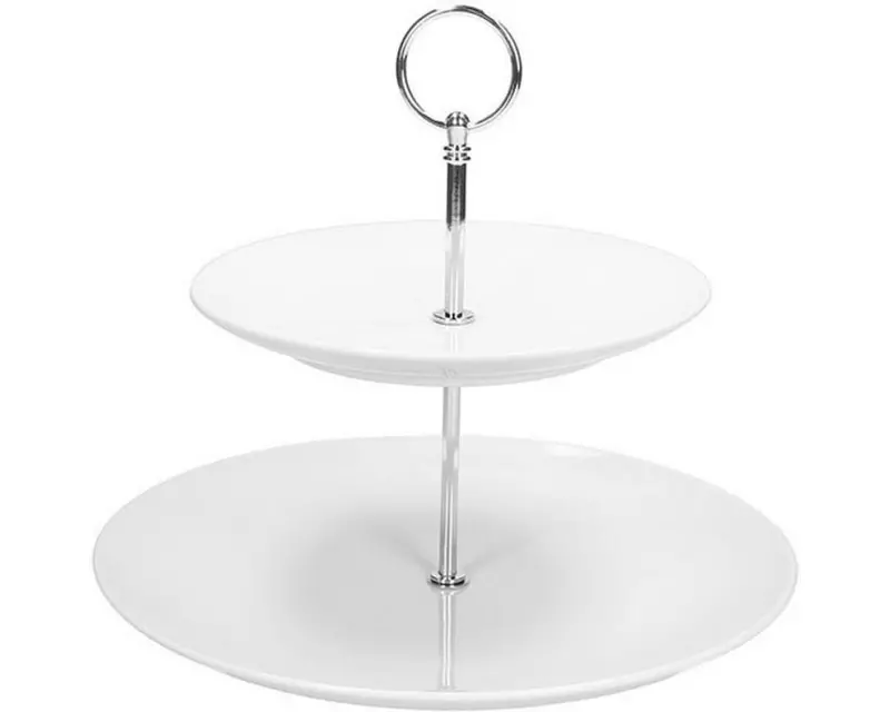 Tognana Etagere Metropolis 27 x 25 cm, Weiss/Silber