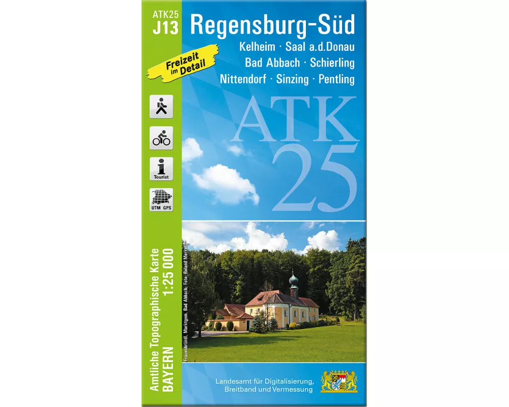 ATK25-J13 Regensburg-Süd (Amtliche Topographische Karte 1:25000)