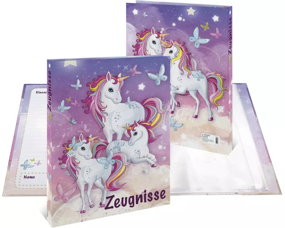HERMA Zeugnismappe Karton Einhorn 1 Stück