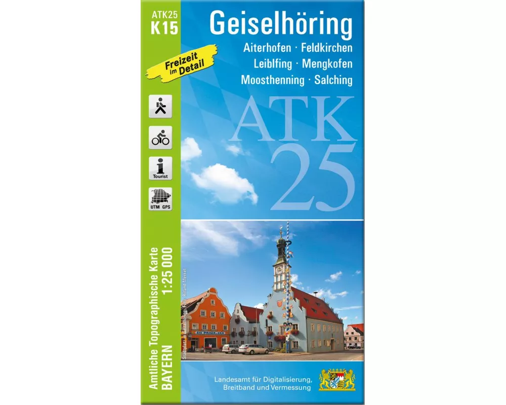 ATK25-K15 Geiselhöring (Amtliche Topographische Karte 1:25000)